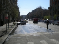 Maratona di Roma - Spugnaggio Via della Giuliana (km 17,5)

